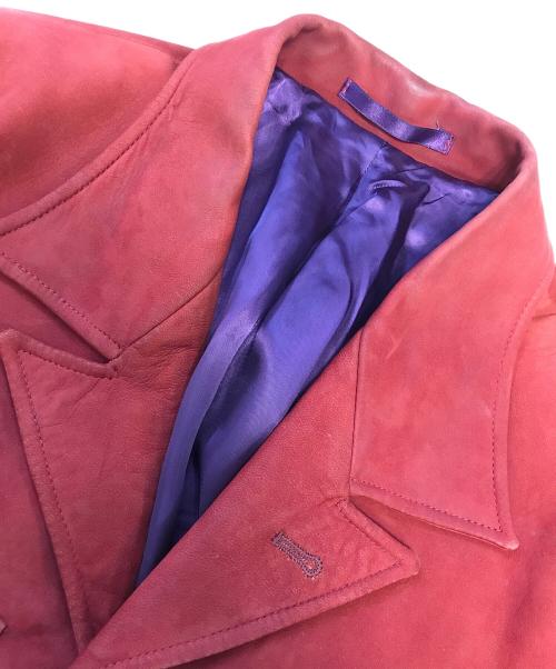 PAUL SMITH（ポールスミス）PAUL SMITH (ポールスミス) レザーサファリジャケット レッド サイズ:Lの古着・服飾アイテム