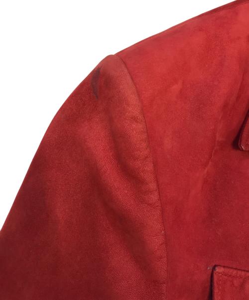 PAUL SMITH（ポールスミス）PAUL SMITH (ポールスミス) レザーサファリジャケット レッド サイズ:Lの古着・服飾アイテム