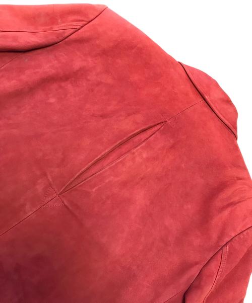 PAUL SMITH（ポールスミス）PAUL SMITH (ポールスミス) レザーサファリジャケット レッド サイズ:Lの古着・服飾アイテム