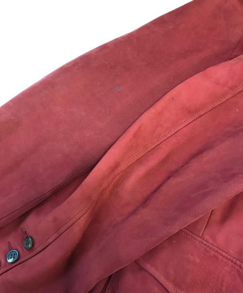 PAUL SMITH（ポールスミス）PAUL SMITH (ポールスミス) レザーサファリジャケット レッド サイズ:Lの古着・服飾アイテム