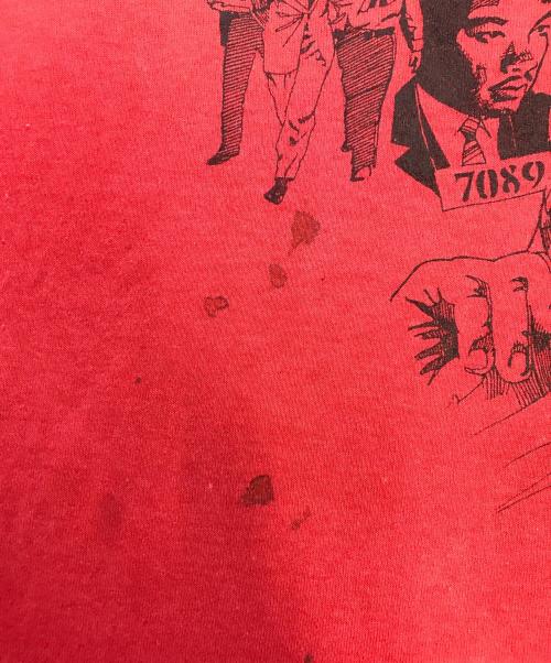 VINTAGE（ヴィンテージ）VINTAGE (ヴィンテージ) マーティン・ルーサー・キング プリントTシャツ レッド サイズ:XLの古着・服飾アイテム