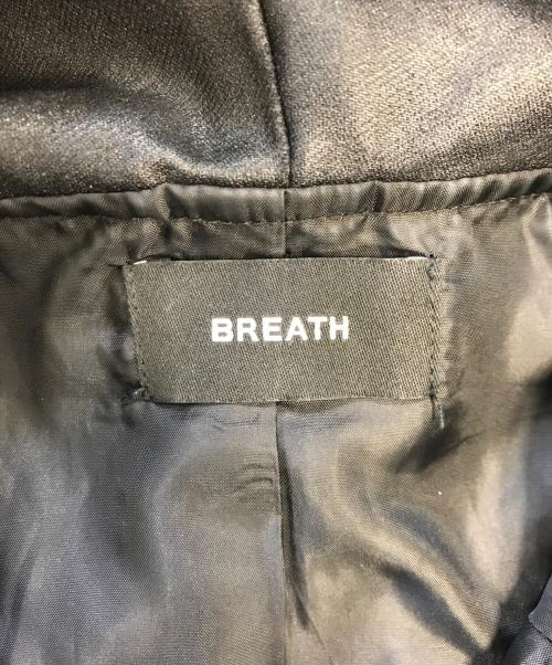 BREATH（ブレス）BREATH (ブレス) NEW RICH FAUX LEATHER HOODIE SHIRT ブラック サイズ:Mの古着・服飾アイテム