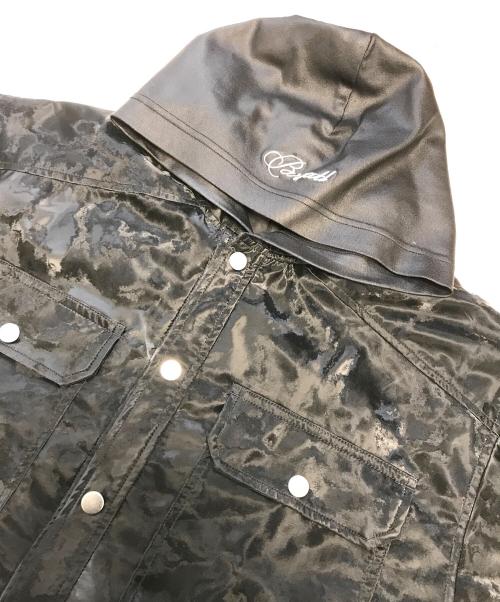 BREATH（ブレス）BREATH (ブレス) NEW RICH FAUX LEATHER HOODIE SHIRT ブラック サイズ:Mの古着・服飾アイテム