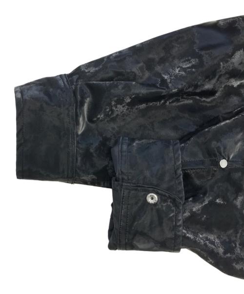 BREATH（ブレス）BREATH (ブレス) NEW RICH FAUX LEATHER HOODIE SHIRT ブラック サイズ:Mの古着・服飾アイテム