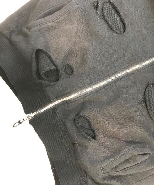 JUN/NAKAYAMA（ジュン ナカヤマ）JUN/NAKAYAMA (ジュン ナカヤマ) THERMAL LAYERED ZIP HOODIE ブラック サイズ:46の古着・服飾アイテム