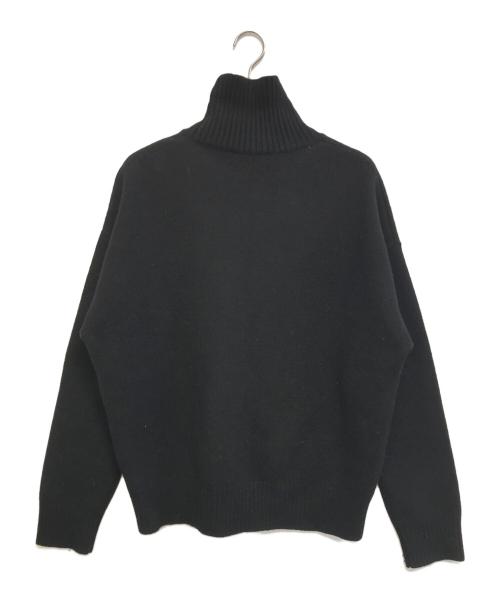 ami（アミ）ami (アミ) ハートロゴタートルネックニット ブラック サイズ:Mの古着・服飾アイテム