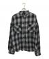 BREATH（ブレス）の古着「COLLAR LESS SHIRT」｜ブラック×グレー