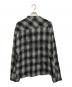 BREATH (ブレス) COLLAR LESS SHIRT ブラック×グレー サイズ:XL：18000円