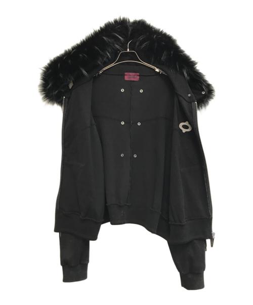 SKOOT（スクート）SKOOT (スクート) ファーフーディ-ジャケット ブラック サイズ:表記なしの古着・服飾アイテム