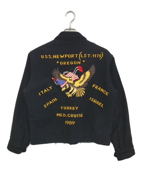 VINTAGE MILITARY（ヴィンテージ ミリタリー）VINTAGE MILITARY (ヴィンテージ ミリタリー) U'S NAVY Tour Jacket ブラック サイズ:表記なしの古着・服飾アイテム