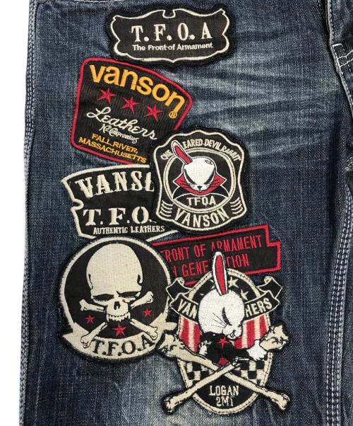 VANSON（バンソン）VANSON (バンソン) 刺繍デニムパンツ インディゴ サイズ:30の古着・服飾アイテム