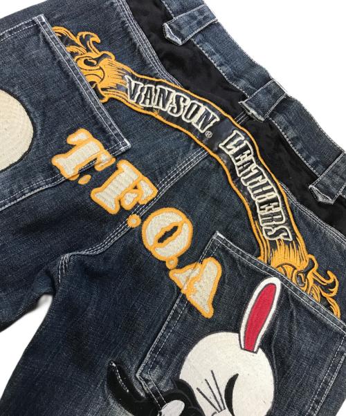 VANSON（バンソン）VANSON (バンソン) 刺繍デニムパンツ インディゴ サイズ:30の古着・服飾アイテム