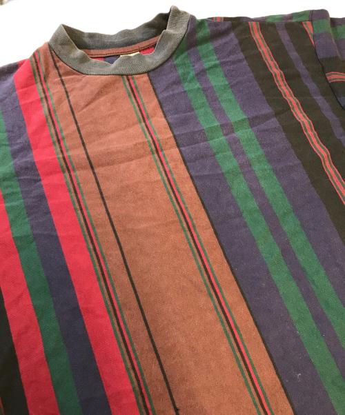 stussy（ステューシー）stussy (ステューシー) マルチストライプTシャツ マルチカラー サイズ:Mの古着・服飾アイテム