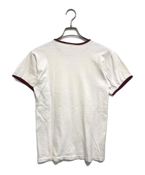 Champion（チャンピオン）Champion (チャンピオン) リンガーTシャツ ホワイト サイズ:MEDIUMの古着・服飾アイテム