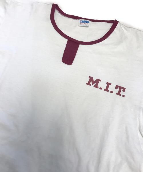 Champion（チャンピオン）Champion (チャンピオン) リンガーTシャツ ホワイト サイズ:MEDIUMの古着・服飾アイテム