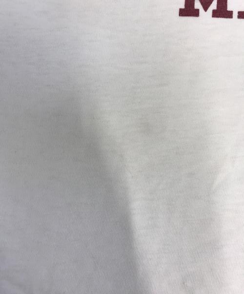 Champion（チャンピオン）Champion (チャンピオン) リンガーTシャツ ホワイト サイズ:MEDIUMの古着・服飾アイテム