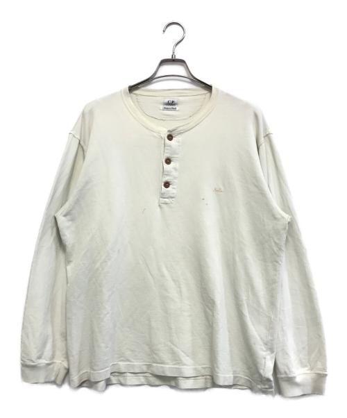 C.P COMPANY（シーピーカンパニー）C.P COMPANY (シーピーカンパニー) ヘンリーネックカットソー ベージュ サイズ:Sの古着・服飾アイテム