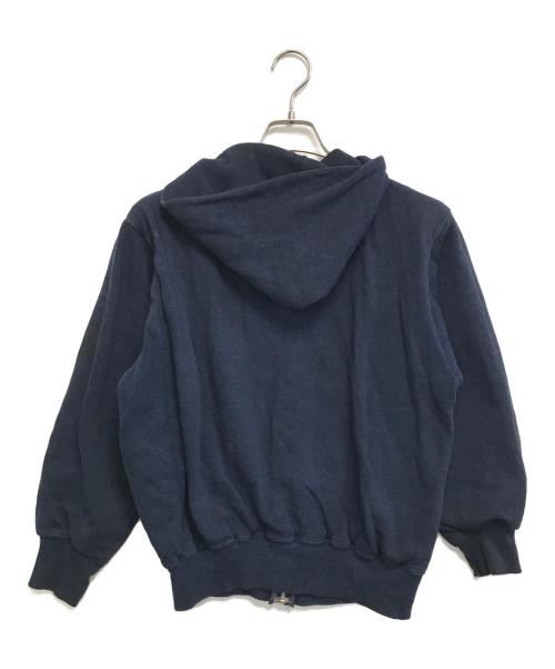 VINTAGE（ヴィンテージ）VINTAGE (ヴィンテージ) 裏サーマルジップパーカー ネイビー サイズ:LARGEの古着・服飾アイテム