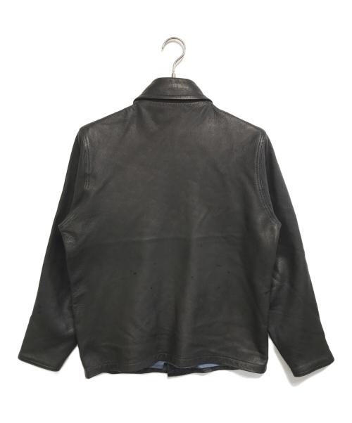 FAR EAST WANDERERS（ファーイースト ワンダラーズ）FAR EAST WANDERERS (ファーイースト ワンダラーズ) レザージャケット ブラック サイズ:Lの古着・服飾アイテム