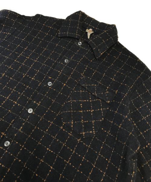 VINTAGE（ヴィンテージ）VINTAGE (ヴィンテージ) ウールシャツ ブラック サイズ:SIZE 3の古着・服飾アイテム