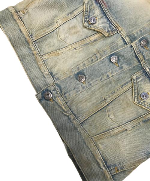 Maison Margiela（メゾンマルジェラ）Maison Margiela (メゾンマルジェラ) Dirty Wash Denim Jacket インディゴ サイズ:40の古着・服飾アイテム