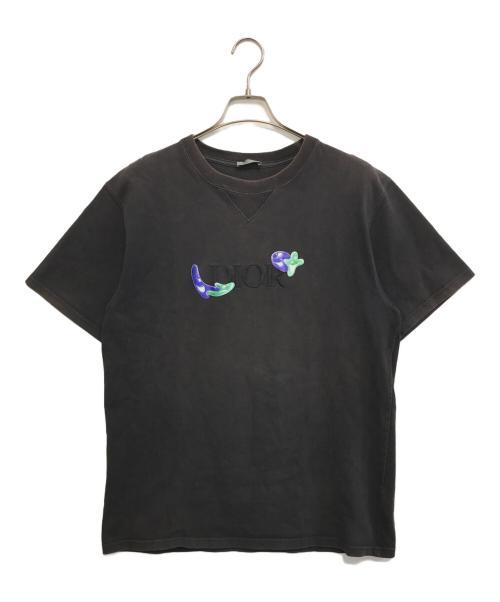 Christian Dior（クリスチャン ディオール）Christian Dior (クリスチャン ディオール) ロゴオーバーサイズTシャツ ブラック サイズ:XLの古着・服飾アイテム