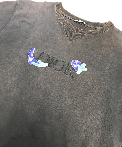 Christian Dior（クリスチャン ディオール）Christian Dior (クリスチャン ディオール) ロゴオーバーサイズTシャツ ブラック サイズ:XLの古着・服飾アイテム