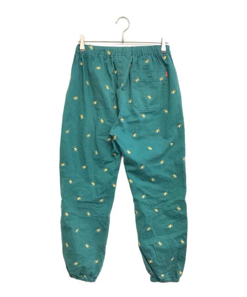 SUPREME（シュプリーム）SUPREME (シュプリーム) embroidered spider pants グリーン サイズ:Mの古着・服飾アイテム