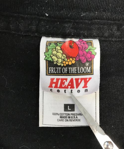 FRUIT OF THE LOOM（フルーツオブザルーム）FRUIT OF THE LOOM (フルーツオブザルーム) プリントTシャツ ブラック サイズ:Lの古着・服飾アイテム