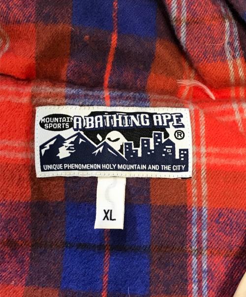 A BATHING APE（アベイシングエイプ）A BATHING APE (アベイシングエイプ) フーデッドダウンベスト カーキ サイズ:XLの古着・服飾アイテム