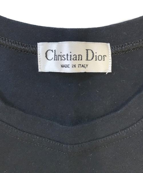 Christian Dior（クリスチャン ディオール）Christian Dior (クリスチャン ディオール) 刺繍Tシャツ ブラック サイズ:表記なしの古着・服飾アイテム