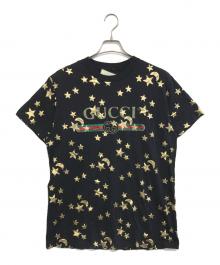 GUCCI（グッチ）の古着「ロゴプリントTシャツ」｜ブラック