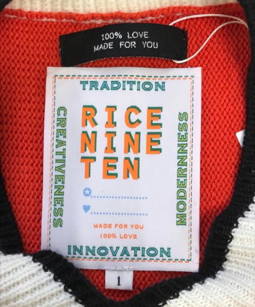 RICE NINE TEN（ライスナインテン）RICE NINE TEN (ライスナインテン) EX Knitting Soccer Jersey レッド×オレンジ サイズ:SIZE1の古着・服飾アイテム