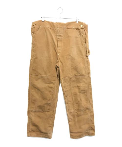 CarHartt（カーハート）CarHartt (カーハート) ダブルニーダックオーバーオール ブラウン サイズ:40×32の古着・服飾アイテム