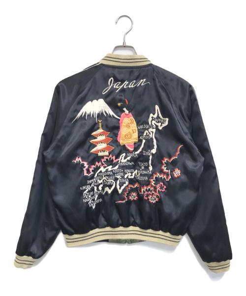 TAILOR東洋（テーラートウヨウ）TAILOR東洋 (テーラートウヨウ) スカジャン ブラック×グリーン サイズ:Mの古着・服飾アイテム