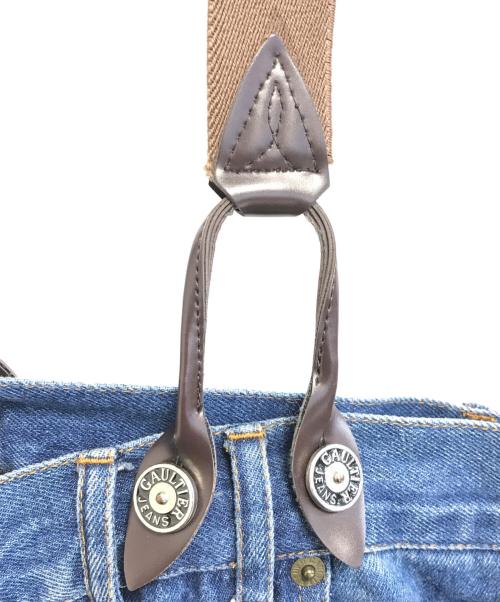 GAULTIER JEANS（ゴルチエジーンズ）GAULTIER JEANS (ゴルチエジーンズ) デニムサロペット インディゴ サイズ:29インチ(40)の古着・服飾アイテム