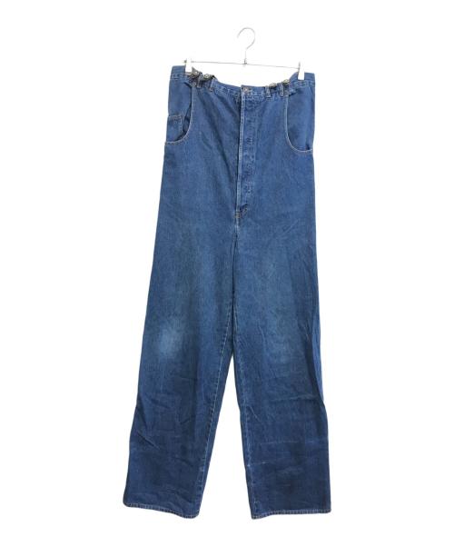 GAULTIER JEANS（ゴルチエジーンズ）GAULTIER JEANS (ゴルチエジーンズ) デニムサロペット インディゴ サイズ:29インチ(40)の古着・服飾アイテム