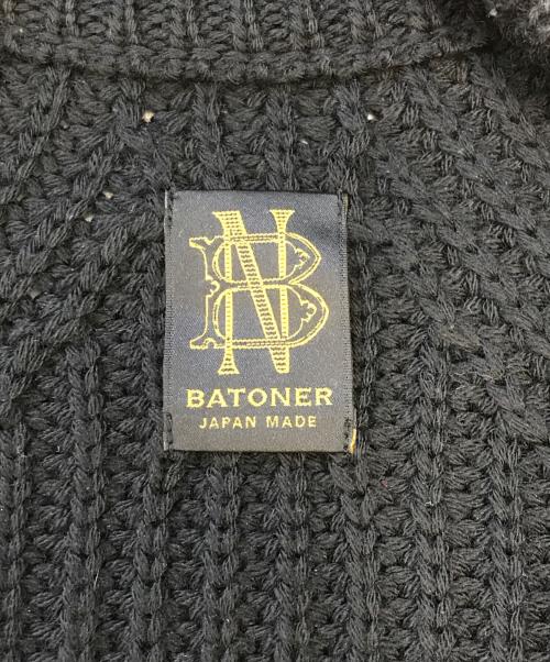 BATONER（バトナ―）BATONER (バトナ―) SIGNATURE DRIVERS KNIT ブラック サイズ:SIZE4の古着・服飾アイテム