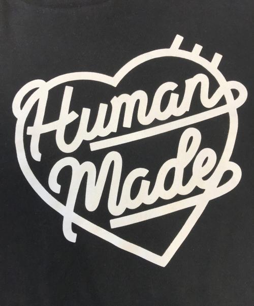 HUMAN MADE（ヒューマンメイド）HUMAN MADE (ヒューマンメイド) ハートプリントロゴカットソー ブラック サイズ:Lの古着・服飾アイテム