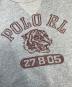 中古・古着 POLO RALPH LAUREN (ポロ・ラルフローレン) 三段フロッキープリントスウェット グレー サイズ:XL：10000円