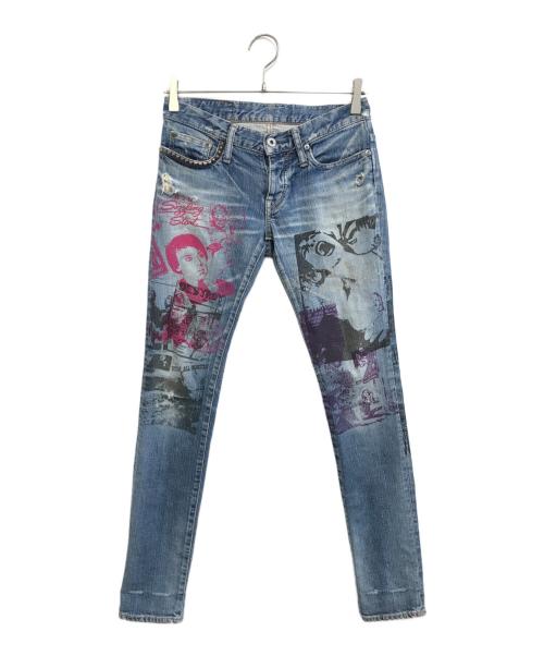 Hysteric Glamour（ヒステリックグラマー）Hysteric Glamour (ヒステリックグラマー) スキニーデニムパンツ インディゴ サイズ:XXSの古着・服飾アイテム