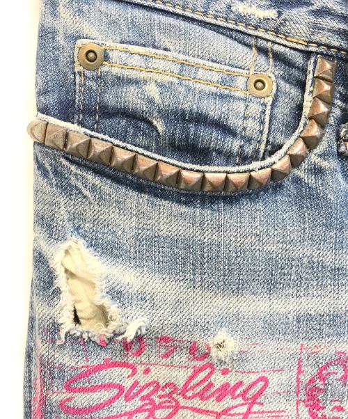 Hysteric Glamour（ヒステリックグラマー）Hysteric Glamour (ヒステリックグラマー) スキニーデニムパンツ インディゴ サイズ:XXSの古着・服飾アイテム
