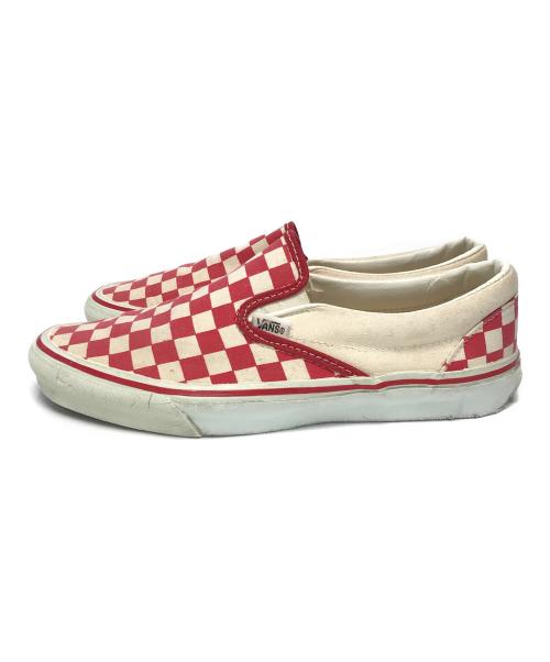 VANS（ヴァンズ）VANS (ヴァンズ) スリッポン レッド サイズ:9 1/2の古着・服飾アイテム