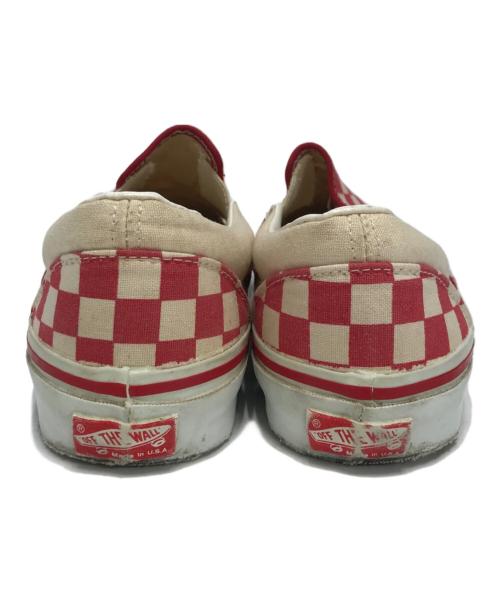 VANS（ヴァンズ）VANS (ヴァンズ) スリッポン レッド サイズ:9 1/2の古着・服飾アイテム