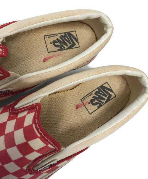 VANS（ヴァンズ）VANS (ヴァンズ) スリッポン レッド サイズ:9 1/2の古着・服飾アイテム