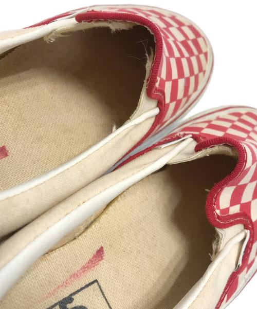 VANS（ヴァンズ）VANS (ヴァンズ) スリッポン レッド サイズ:9 1/2の古着・服飾アイテム