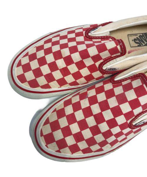 VANS（ヴァンズ）VANS (ヴァンズ) スリッポン レッド サイズ:9 1/2の古着・服飾アイテム