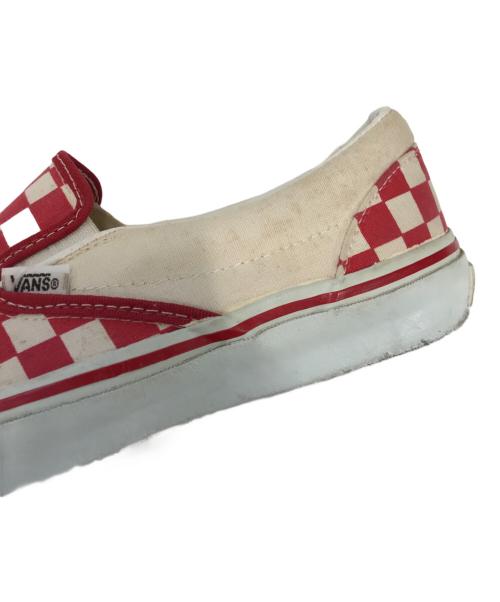 VANS（ヴァンズ）VANS (ヴァンズ) スリッポン レッド サイズ:9 1/2の古着・服飾アイテム