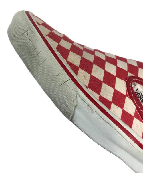 VANS（ヴァンズ）VANS (ヴァンズ) スリッポン レッド サイズ:9 1/2の古着・服飾アイテム