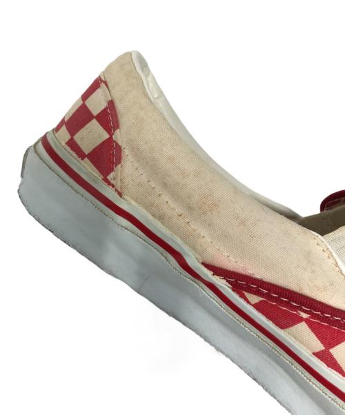 VANS（ヴァンズ）VANS (ヴァンズ) スリッポン レッド サイズ:9 1/2の古着・服飾アイテム